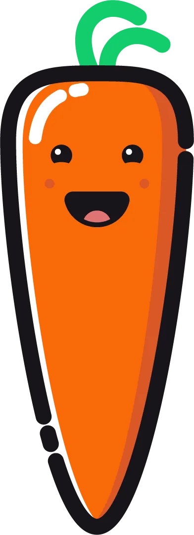 CropDrop - Cary the Carrot Mascot