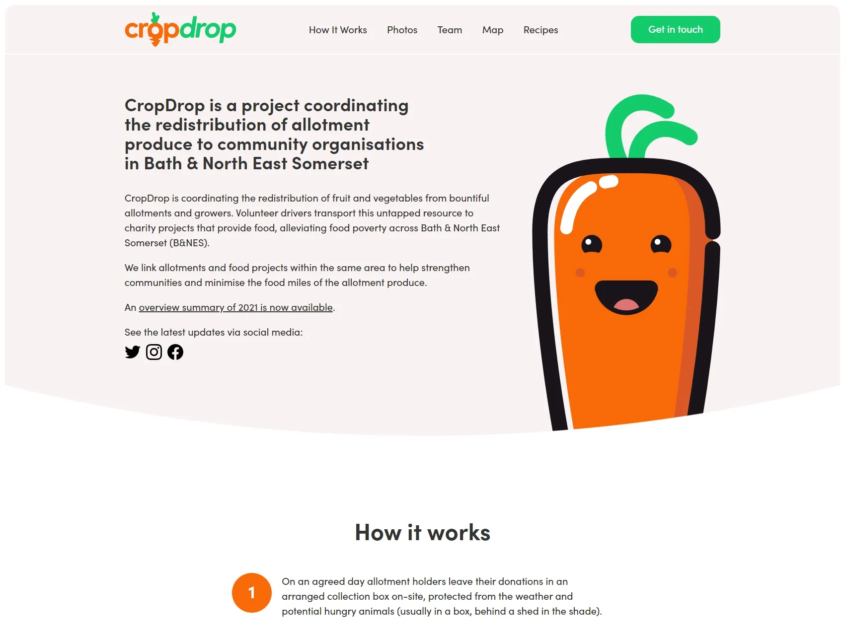 CropDrop Website