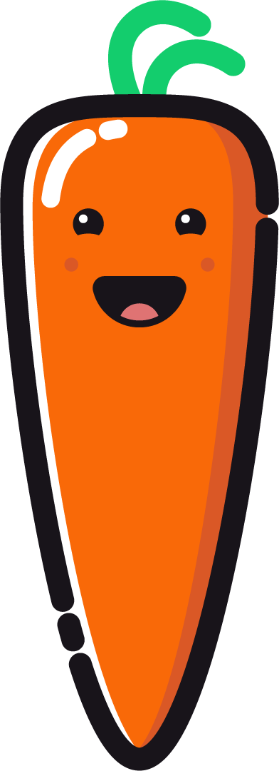 CropDrop - Cary the Carrot Mascot